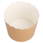 Image MUFFIN CUPS  160 + 15 PE G/M2 Ø 5x4,5 CM MARRON CARTON (100 UNITÉ) #3