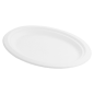 Image PLATEAUX OVALES 'BIONIC'  26,3x19,9x2 CM BLANC BAGASSE (600 UNITÉ) #1