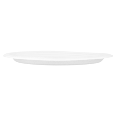 PLATEAUX OVALES 'BIONIC' 31,8x25,5x2,2 CM BLANC BAGASSE (600 UNITÉ)