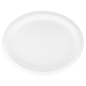Image PLATEAUX OVALES 'BIONIC'  31,8x25,5x2,2 CM BLANC BAGASSE (600 UNITÉ) #3