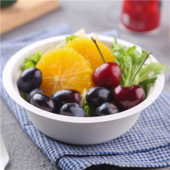 Image SALADIERS 'BIONIC' 500 ML Ø 15,5x5,4 CM BLANC BAGASSE (600 UNITÉ) #4