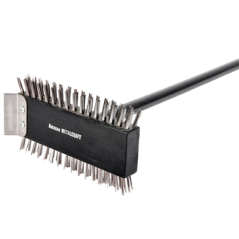 Image BROSSE NETTOYAGE GRILLS  76x21x12,5 CM NOIR ACIER (1 UNITÉ) #1