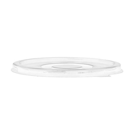 COUVERCLES BAS POUR SALADIERS 215.84-215.03 'BIONIC'  Ø 14x1 CM TRANSPARENT PET (900 UNITÉ)