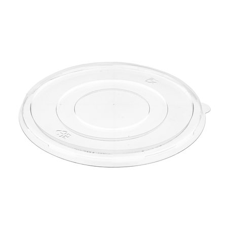 Image COUVERCLES BAS POUR SALADIERS 224.33-215.05 'BIONIC'  Ø 18x1 CM TRANSPARENT PET (600 UNITÉ) #1