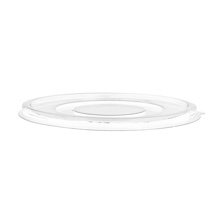 COUVERCLES BAS POUR SALADIERS 224.33-215.05 'BIONIC'  Ø 18x1 CM TRANSPARENT PET (600 UNITÉ)