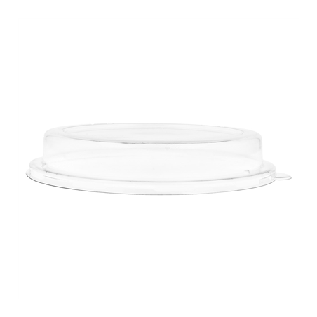 COUVERCLES HAUTS POUR SALADIERS 224.33-215.05 'BIONIC'  Ø 18x3,1 CM TRANSPARENT PET (200 UNITÉ)