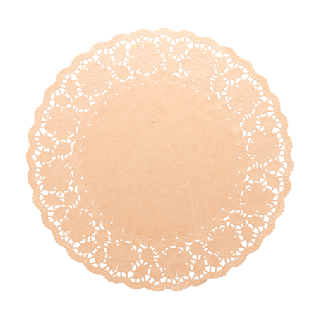 Image DENTELLES RONDES AJOURÉES  40 G/M2 Ø 42 CM NATUREL KRAFT (250 UNITÉ) #1