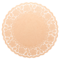 Image DENTELLES RONDES AJOURÉES  40 G/M2 Ø 42 CM NATUREL KRAFT (250 UNITÉ) #1