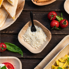 Image ASSIETTES CARRÉES 'ARECA'  10x10x2,5 CM NATUREL ARECA (200 UNITÉ) #4