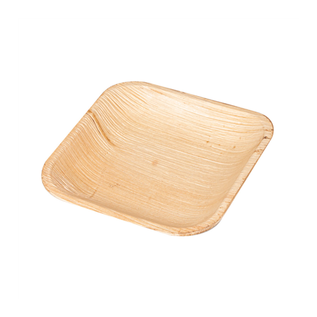 Image ASSIETTES CARRÉES 'ARECA'  11,5x11,5x1,5 CM NATUREL ARECA (200 UNITÉ) #1