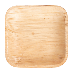 Image ASSIETTES CARRÉES 'ARECA'  11,5x11,5x1,5 CM NATUREL ARECA (200 UNITÉ) #3