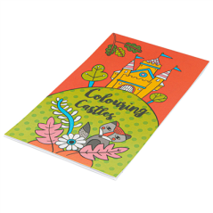 CAHIERS COLORIAGE "CHÂTEAUX" 100 G/M2 12,5x22 CM QUADRICHROMIE CELLULOSE (100 UNITÉ)