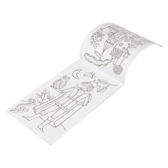 Image CAHIERS COLORIAGE "CHÂTEAUX"  100 G/M2 12,5x22 CM QUADRICHROMIE CELLULOSE (100 UNITÉ) #3