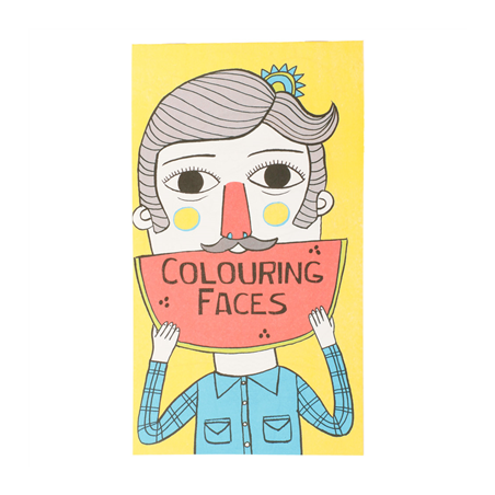 Image CAHIERS COLORIAGE "VISAGES"  100 G/M2 12,5x22 CM QUADRICHROMIE CELLULOSE (100 UNITÉ) #1