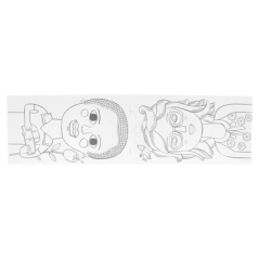 Image CAHIERS COLORIAGE "VISAGES"  100 G/M2 12,5x22 CM QUADRICHROMIE CELLULOSE (100 UNITÉ) #3