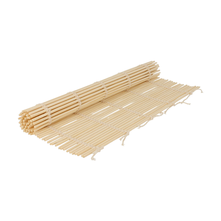 Image TAPIS À SUSHI  24x24 CM NATUREL BAMBOU (24 UNITÉ) #1