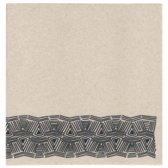 Image SERVIETTES ECOLABEL 'DOUBLE POINT - MAYA' 18 G/M2 40x40 CM NATUREL OUATE RECYCLÉE (1200 UNITÉ) #1