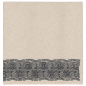 Image SERVIETTES ECOLABEL 'DOUBLE POINT - MAYA' 18 G/M2 40x40 CM NATUREL OUATE RECYCLÉE (1200 UNITÉ) #1