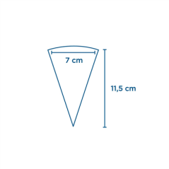 Image CÔNES GLACES 'PAROLE' 100 G/M2 7x11,5 CM BLANC PAPIER (3000 UNITÉ) #5