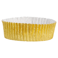 CAPSULES MILANO 'PETITS FOURS' Ø 3,9x1,3 CM DORE ALUMINIUM (1500 UNITÉ)