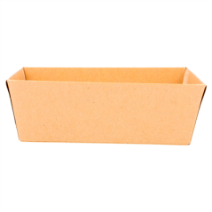 Image BARQUETTES  250 + 12,5 PE G/M2 10,5x10,5x3,5 CM NATUREL KRAFT (1000 UNITÉ) #3