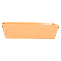 Image BARQUETTES  250 + 12,5 PE G/M2 13,5x7,5x3,5 CM NATUREL KRAFT (1000 UNITÉ) #3