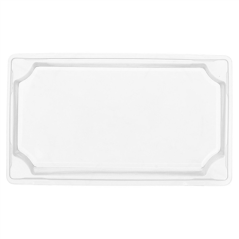 COUVERCLES POUR RÉFÉRENCE 224.86 3,7 (h) CM TRANSPARENT PET (1000 UNITÉ)