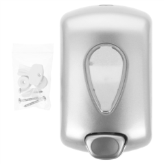 Image DOSEUR DE SAVON 700 ML 13x9x21 CM ARGENTE ABS (1 UNITÉ) #4