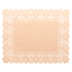 Image DENTELLES RECTANGULAIRES 40 G/M2 50x40 CM NATUREL KRAFT (250 UNITÉ) #1