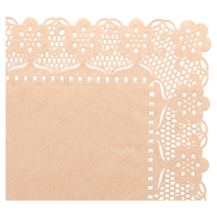 DENTELLES RECTANGULAIRES 40 G/M2 50x40 CM NATUREL KRAFT (250 UNITÉ)
