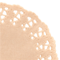 Image DENTELLES RONDES AJOURÉES  40 G/M2 Ø 11,5 CM NATUREL KRAFT (250 UNITÉ) #2