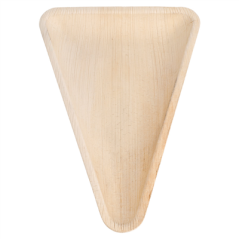 Image ASSIETTES TRIANGULAIRES 'ARECA'  23x15,5x2,2 CM NATUREL ARECA (200 UNITÉ) #3