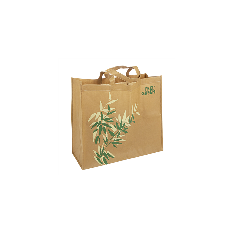 SACS RÉUTILISABLES 'FEEL GREEN' 80 G/M2 45+20x40 CM NATUREL SPUNBOND (50 UNITÉ) SACS RÉUTILISABLES 'FEEL GREEN' 80 G/M2 45+20x40 CM NATUREL SPUNBOND (50 UNITÉ)