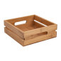 BOÎTE PORTABLE 20x20x7 CM NATUREL BAMBOU (1 UNITÉ) Image BOÎTE PORTABLE 20x20x7 CM NATUREL BAMBOU (1 UNITÉ) #1
