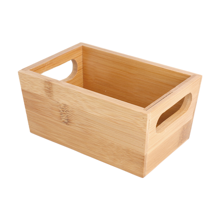 Image CORBEILLE À PAIN  15x10x7 CM NATUREL BAMBOU (1 UNITÉ) #1