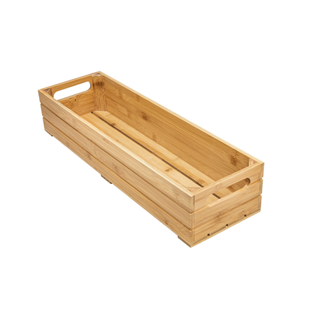 Image BOÎTE BUFFET GN 2/4  53x16,2x10 CM NATUREL BAMBOU (1 UNITÉ) #1