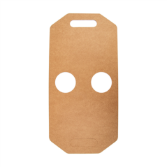 Image PORTE-GOBELETS, 2 GOBELETS  275 G/M2 46,5x22,5 CM NATUREL KRAFT (400 UNITÉ) #4