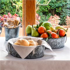 Image PLATEAU ROND  Ø 23x8 CM GALVANISÉ ACIER (1 UNITÉ) #4