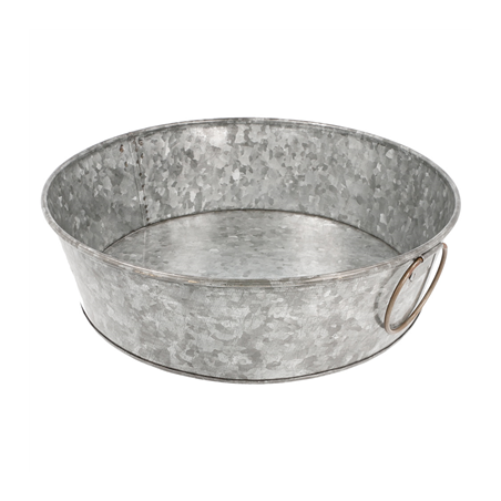 Image PLATEAU ROND 'ARTINOX'  Ø 27,5x8 CM GALVANISÉ ACIER (1 UNITÉ) #1