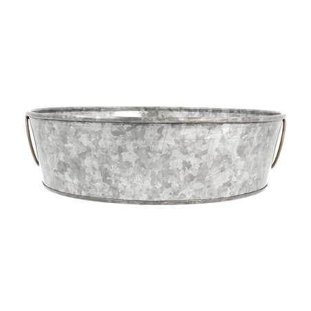 PLATEAU ROND 'ARTINOX'  Ø 27,5x8 CM GALVANISÉ ACIER (1 UNITÉ)