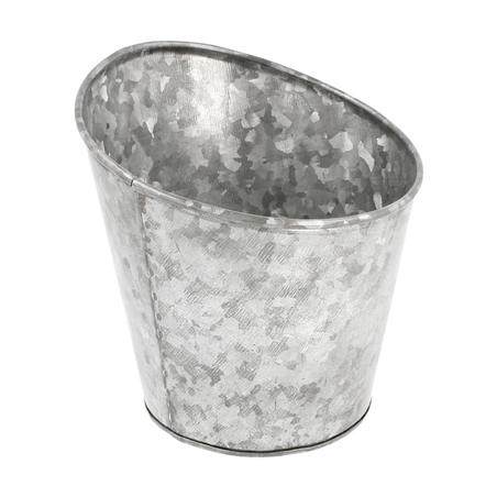 Image MINI GOBELET À FRITES TRONQUÉ  Ø 12,7x13,5 CM GALVANISÉ ACIER (12 UNITÉ) #1