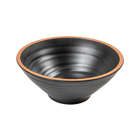 Image BOLS 'ASAMI WARE' 850 ML Ø18,4x7,5 CM NOIR MÉLAMINE (12 UNITÉ) #1