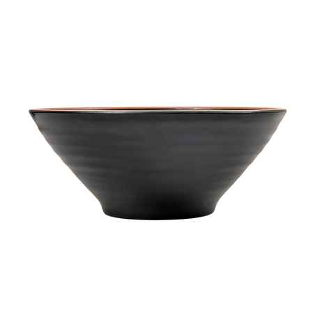 BOLS 'ASAMI WARE' 850 ML Ø18,4x7,5 CM NOIR MÉLAMINE (12 UNITÉ)