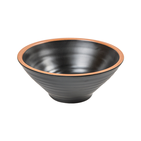 Image BOLS 'ASAMI WARE' 1100 ML Ø20,3x8,5 CM NOIR MÉLAMINE (12 UNITÉ) #1