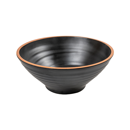 Image BOLS 'ASAMI WARE' 1600 ML Ø23,3x9,7 CM NOIR MÉLAMINE (6 UNITÉ) #1