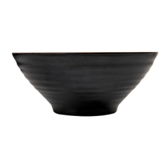 BOLS 'ASAMI WARE' 1600 ML Ø23,3x9,7 CM NOIR MÉLAMINE (6 UNITÉ)