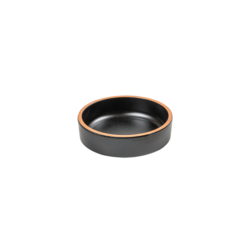 ASSIETTES CREUSES 'ASAMI WARE' 260 ML Ø11,7x3,6 CM NOIR MÉLAMINE (12 UNITÉ)