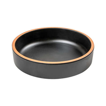 Image ASSIETTES CREUSES 'ASAMI WARE' 450 ML Ø15,3x4,3 CM NOIR MÉLAMINE (12 UNITÉ) #1