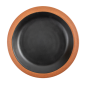Image ASSIETTES 'ASAMI WARE' 550 ML Ø22,9x3 CM NOIR MÉLAMINE (12 UNITÉ) #1