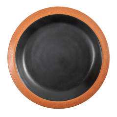 Image ASSIETTES 'ASAMI WARE' 650 ML Ø25,4x3,4 CM NOIR MÉLAMINE (12 UNITÉ) #1